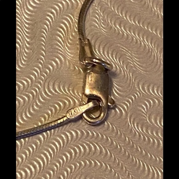 Vintage Gorham Sterling Silver Puffy Heart Pendant & Italy 925 16” Necklace - Picture 2 of 7